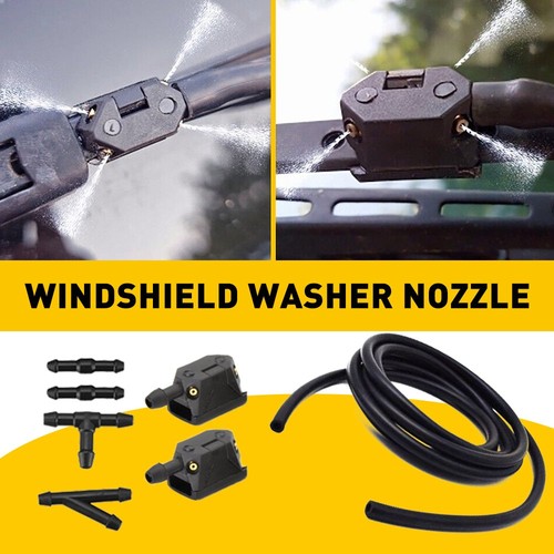 Windshield washer nozzle wiper - windshield,