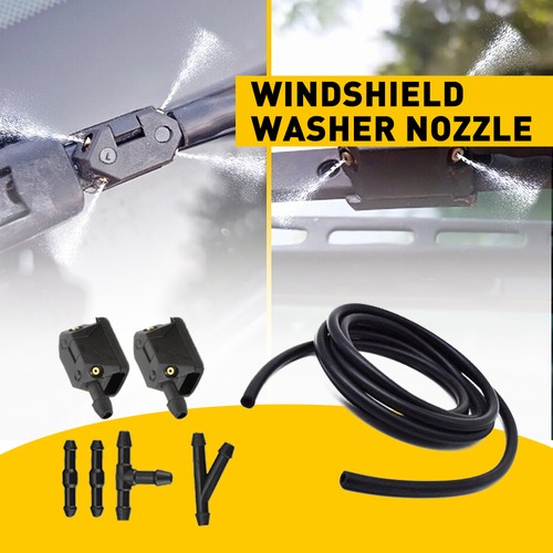 Windshield washer nozzle wiper - windshield,
